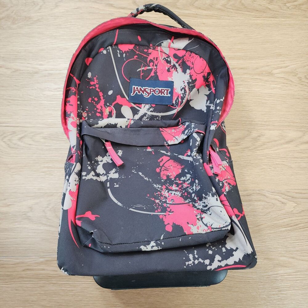 Jansport Luggage Travel Suitcase Pink Camouflage Camo 2 Wheels Carry On